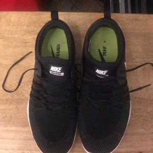 Nike Free black with white swoosh